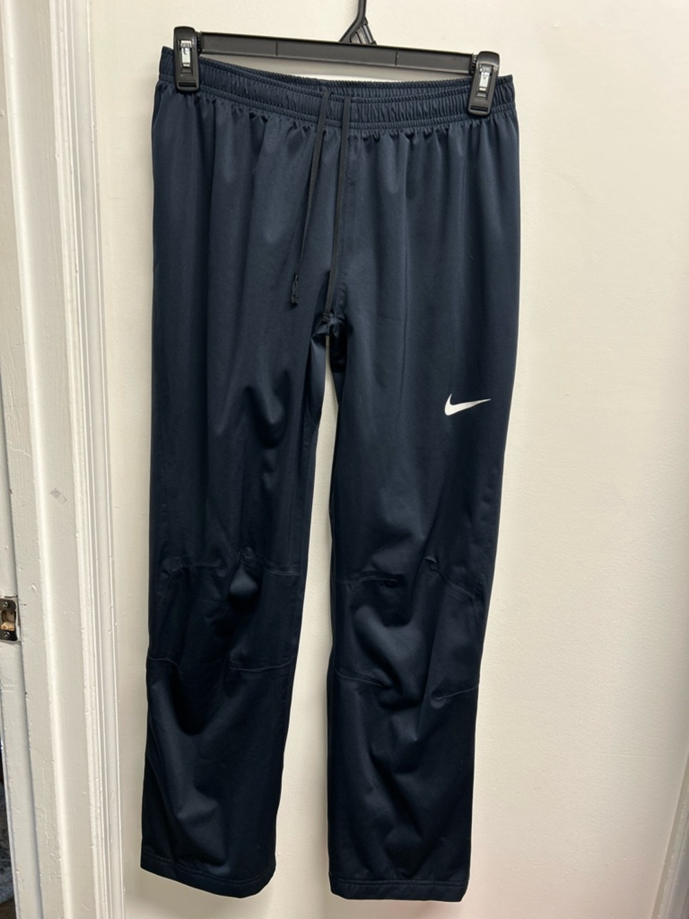 Nike Navy Track Pants with White Swoosh